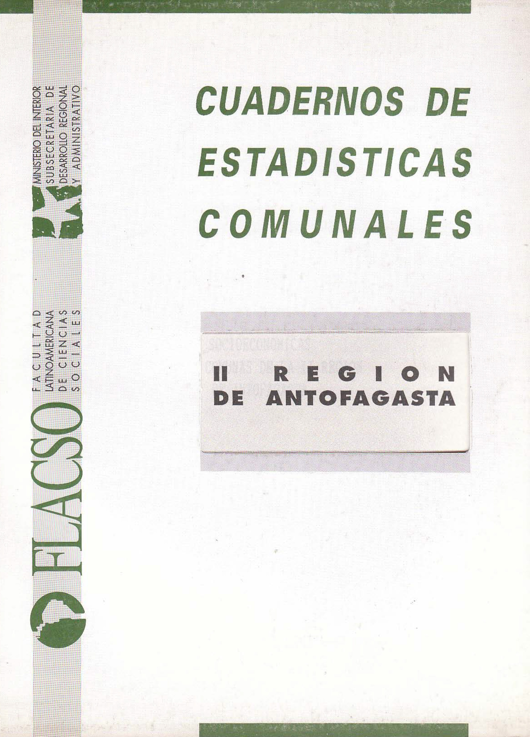 Cuadernos de Estadísticas Comunales. II Región de Antofagasta
