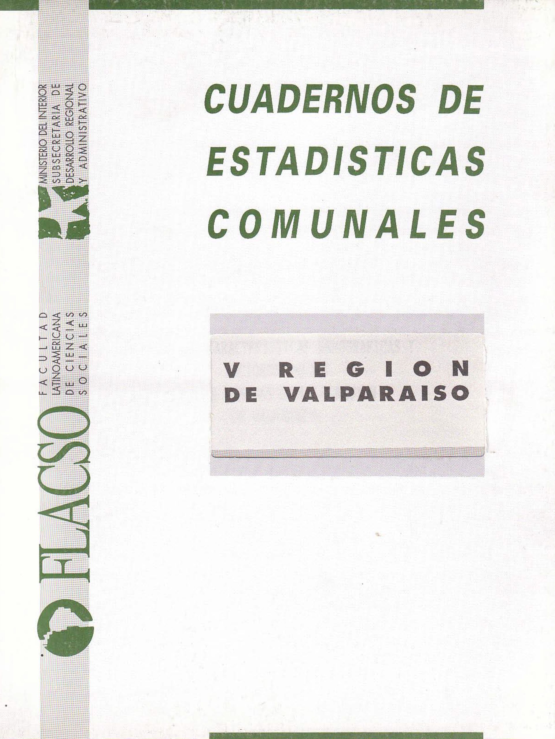 Cuadernos de Estadísticas Comunales. V Región de Valparaíso