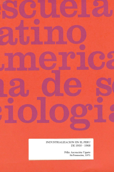 Industrialización en el Perú de 1930-1968