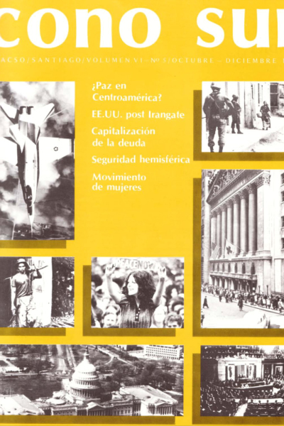 Cono Sur, Vol. VI, N°5, octubre-diciembre 1987