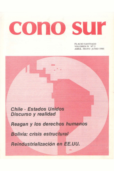 Cono Sur, Vol. IV, N°2, abril-mayo-junio 1985