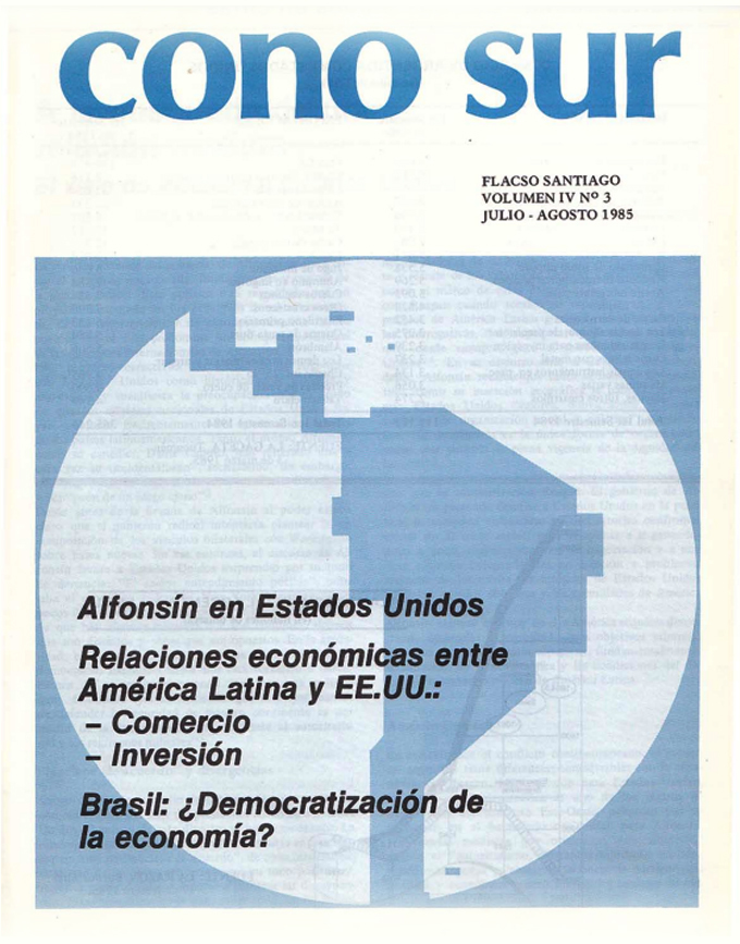 Cono Sur, Vol. IV, N°3, julio-agosto 1985